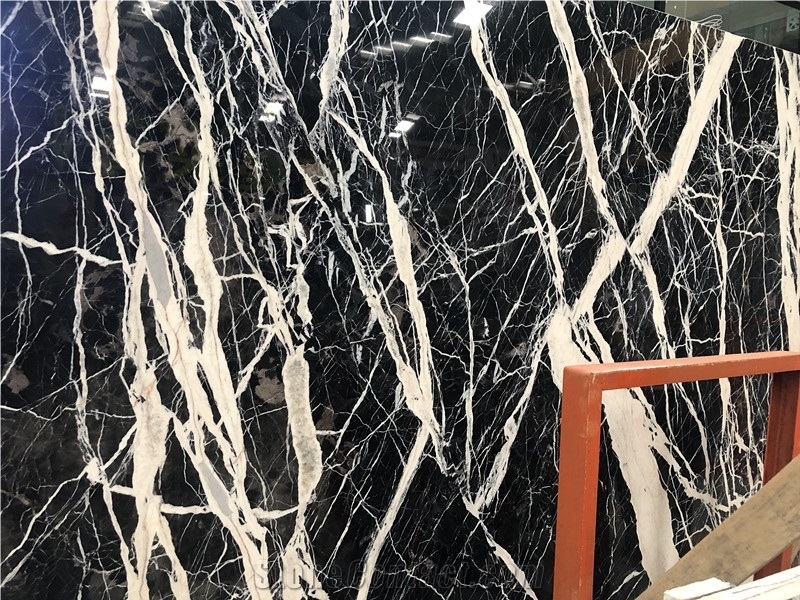 Laurent Black Marble for Wall and Floor Tile