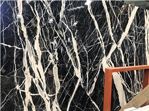 Laurent Black Marble for Wall and Floor Tile