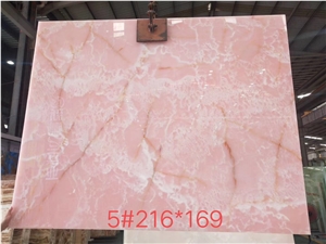 Light Pink Onyx Slab for House Decoration