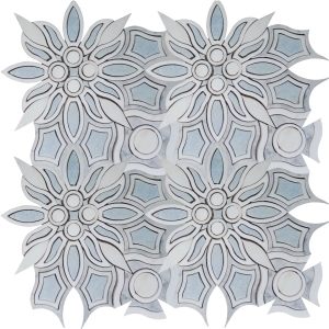 Marble Waterjet Mosaic Design Tiles for Floor/Wall