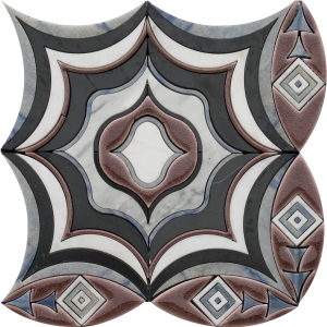 Marble Waterjet Mosaic Design Tiles for Floor/Wall