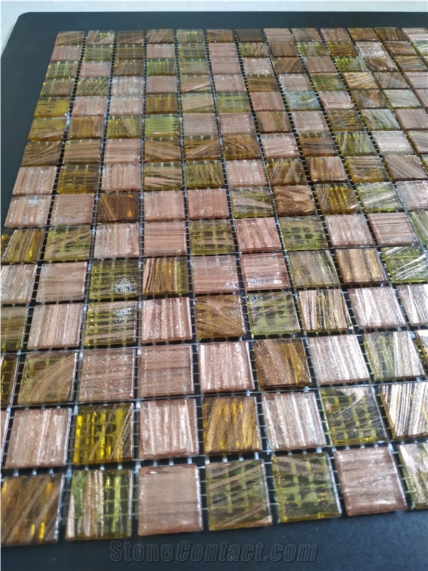 Multicolor Glass Mosaic Tiles for Kitchen Wall