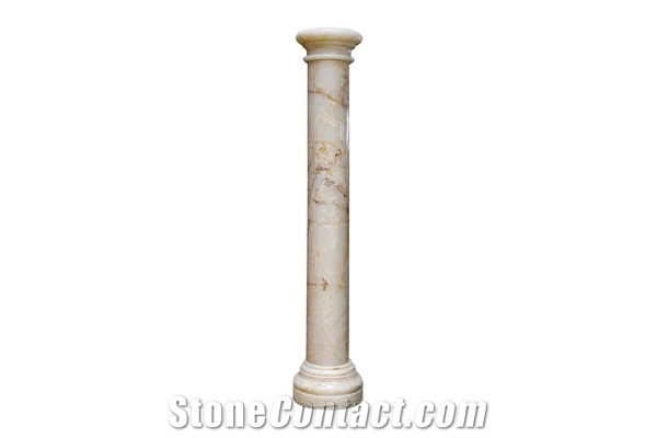 Natural Onyx Stone Columns for Luxury Villa