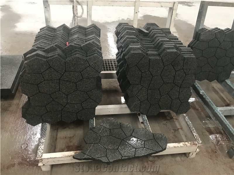 New G654 Granite Waterjet Flooring Pattern Tiles