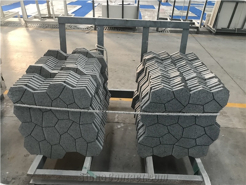 New G654 Granite Waterjet Flooring Pattern Tiles