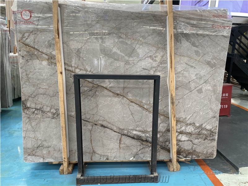 Normandy Gray Marble Slab for Flooring Tiles