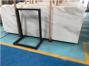 One White Marble Slab for Flooring Tiles
