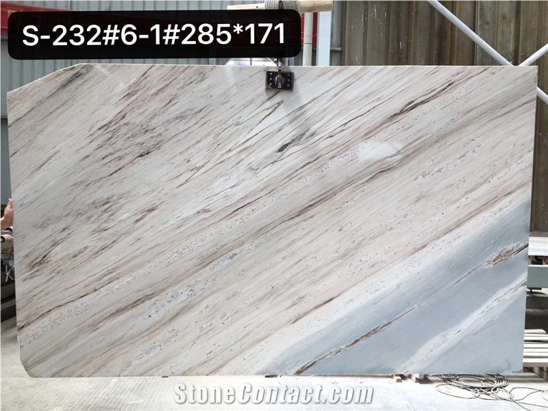 Palissandro White Marble Slab for Project