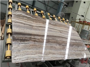 Persian Silver Travertine Slab for Wall Tile