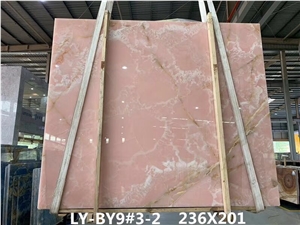 Pink Onyx Stone for Flooring Tile