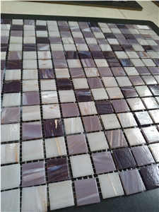 Purple Color Glass Mosaic Tiles for Pool