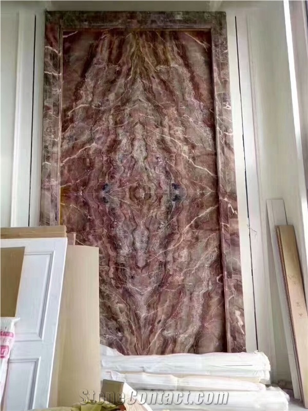 Red Louis Agate Marble for Kitchen Wall Tile