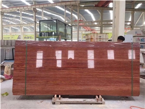 Red Travertine Slab