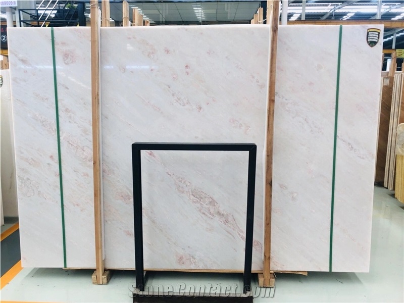 Rose Ice Jade Marble Slab for Wall Covering
