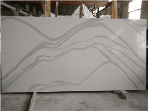 Royal White Artificial Quartz Stone for Countertop