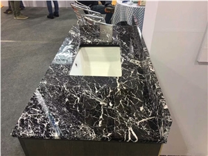Snow Black Marble for Wall and Floor Tile