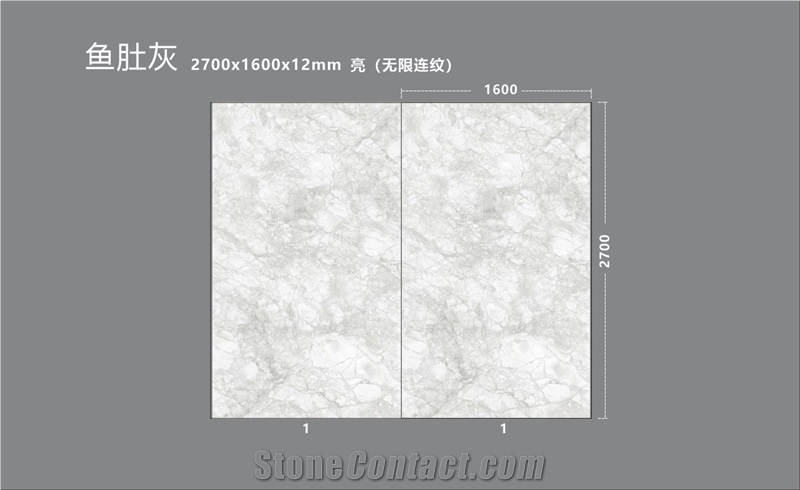 Super Thin 6mm Calacatta Bianco Artificial Stone