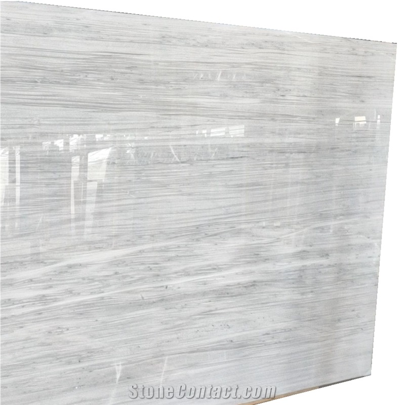 Vermion White Marble Slab for Floor Application