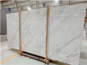 Volakas Diagonal Marble Slab for Project