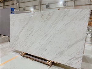 Volakas Diagonal Marble Slab for Project