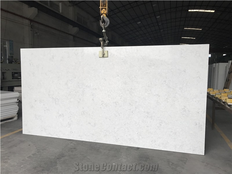 White Artificial Quartz Stone for Wall Covering