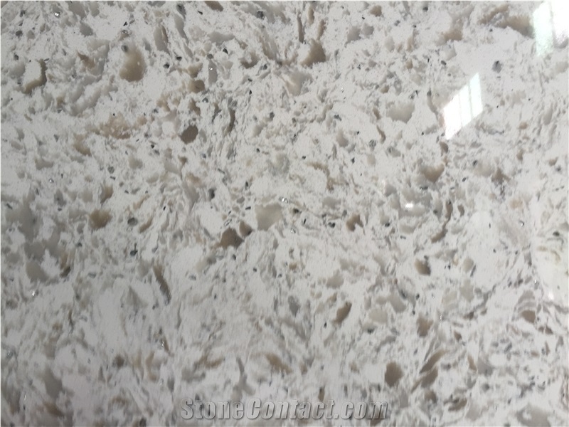White Artificial Quartz Stone Rfy10112