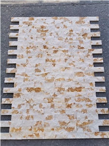 White Culture Stone Mosaic Veneer for Wall Decor