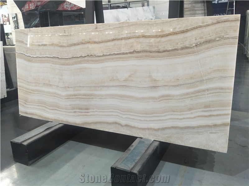 White Wooden Onyx Stone for Floor and Wall Tile