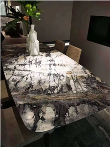 Winter River Snow Marble Slab for House Decoration