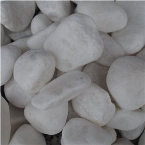 Decorative Natural White Grave Stone Tumble Stone