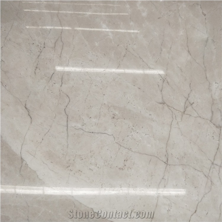 Arc Shape Beige Marble Cladding Column Covering Panels