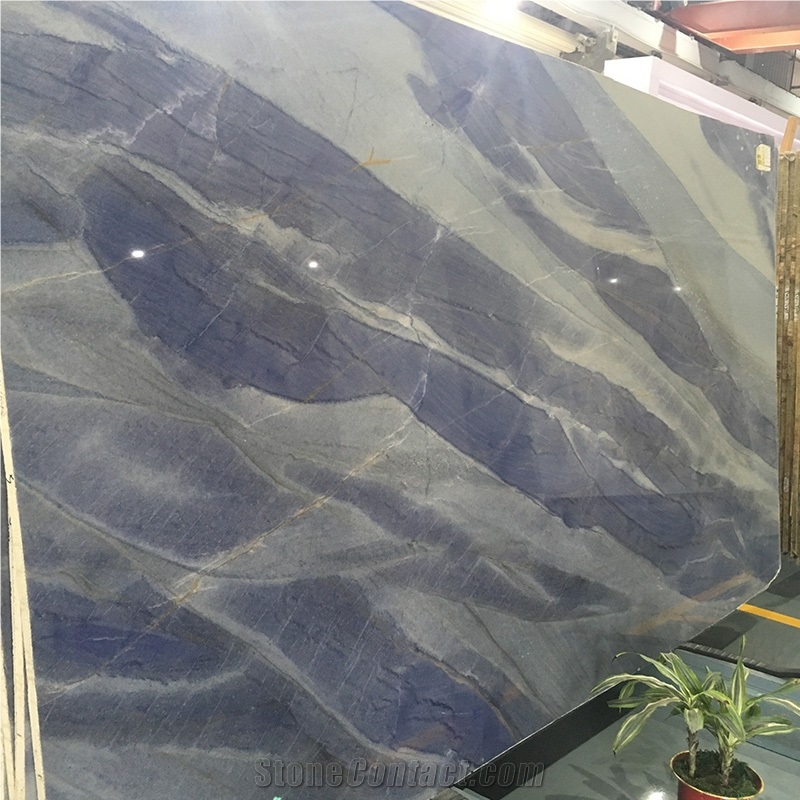 Azul Marcubas Quartzite Slabs Flooring Tiles