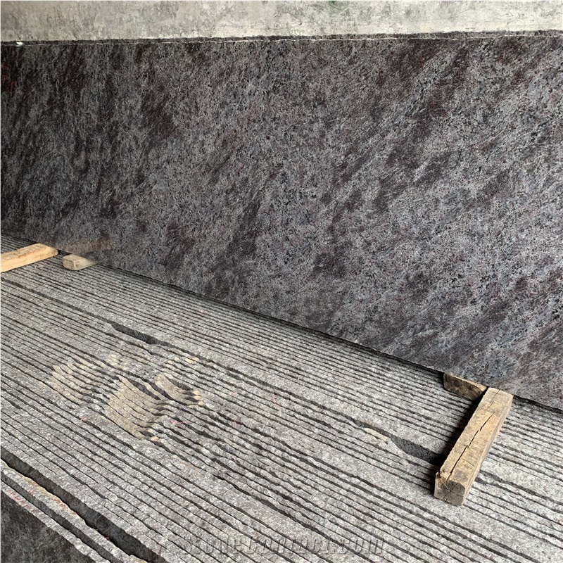 China Dark Gray Granite Slab for Indoor Design