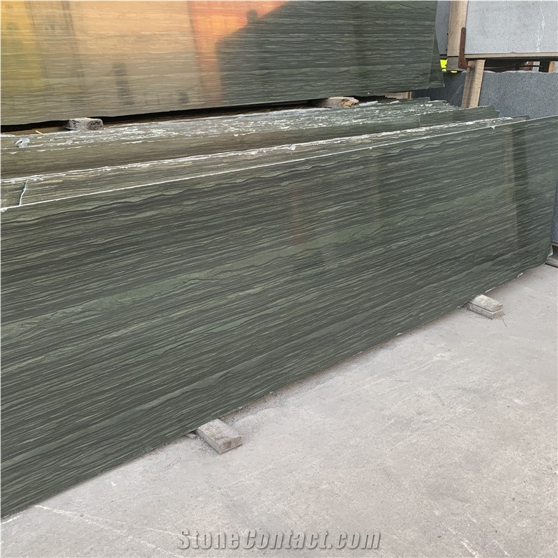 Indoor Outdoor Design Wood Grain Green Granite