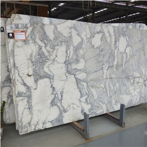 Italian Bianco Carrara Venato White Marble Slab