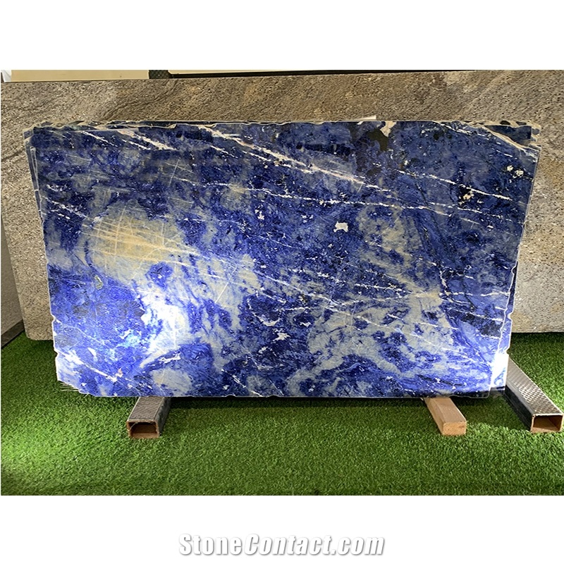 Luxury Sodalite Blue Marble For Background Decor