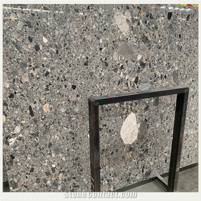 Macchiato Grey Marble Slab Indoor Outdoor Design