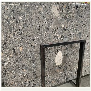 Macchiato Grey Marble Slab Indoor Outdoor Design