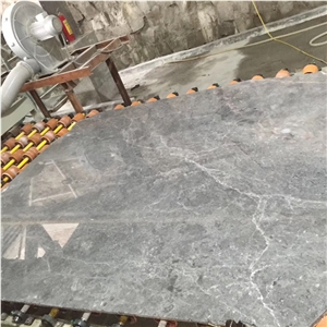Natural Grey Stone Polished Silver Ermine Marble