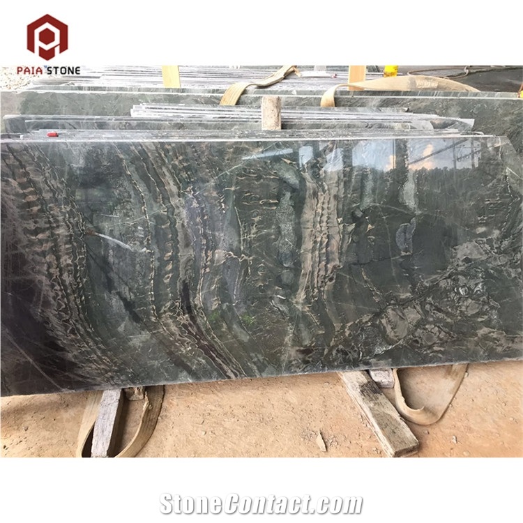 Nine Dragon Wall Marble China Green Stone