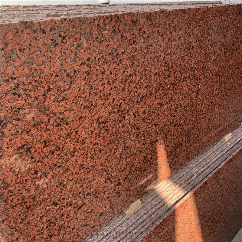 Outdoor African Red Granite Slabs Wall Floor