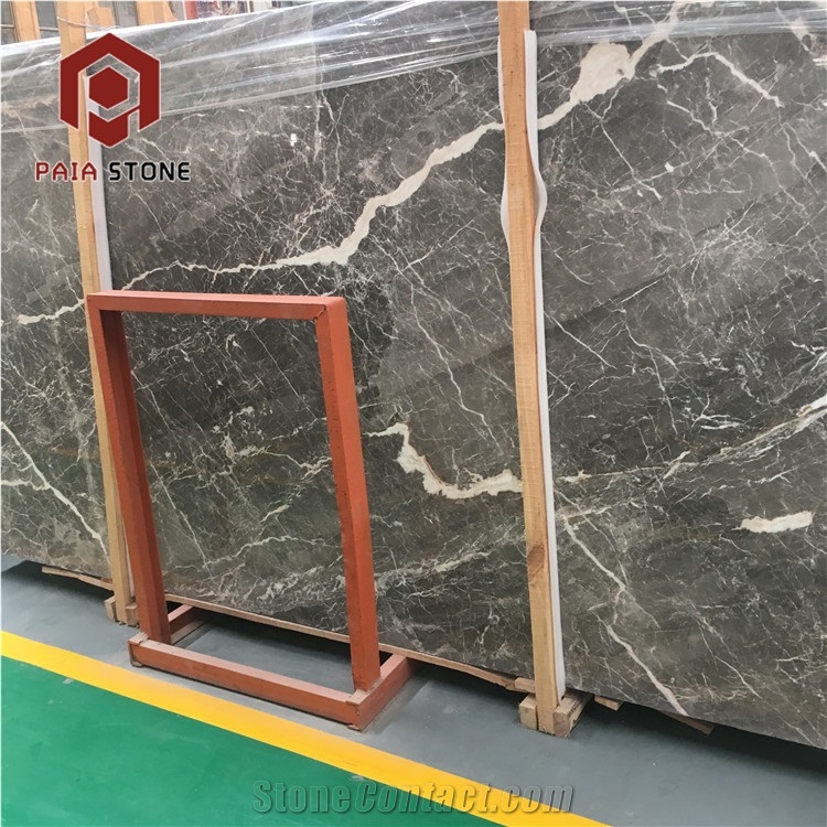 Pietra Grey Marble Slab For Flooring Tiles