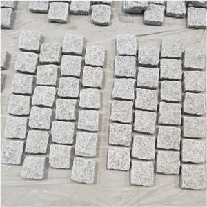 Rectangular Tumbled Gray Granite Paver Tiles