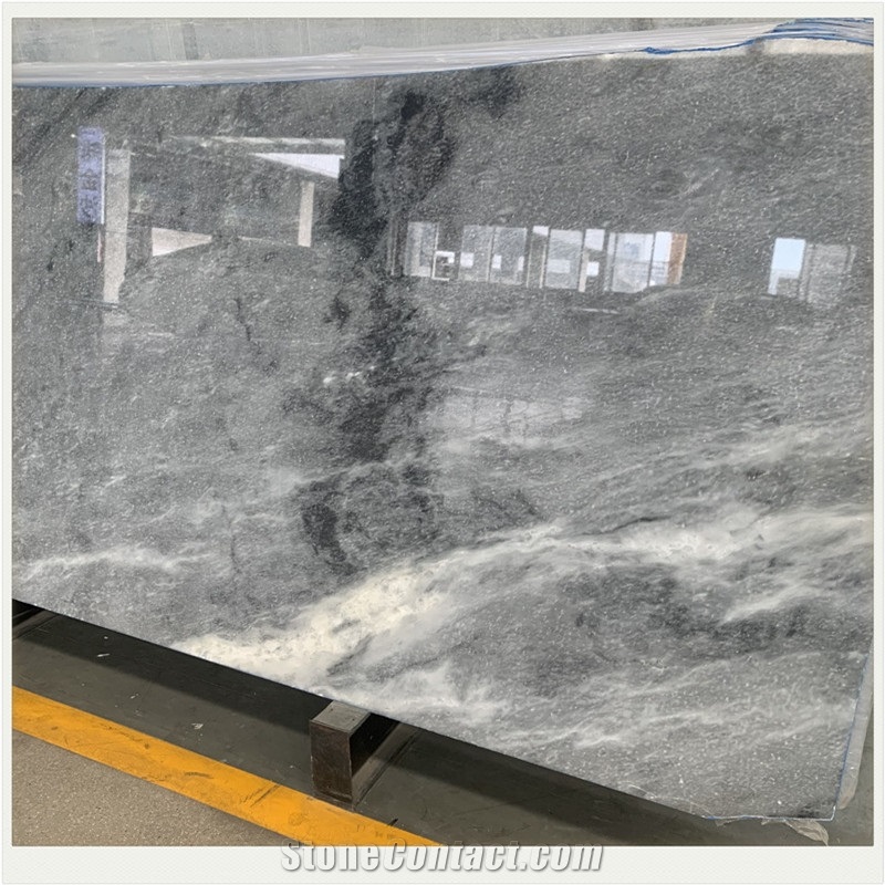 Roma Grey Natural Marble Slab House Indoor Design