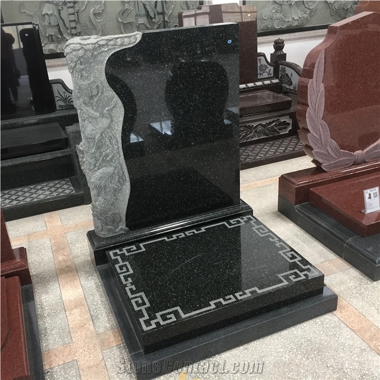 Maoshan Black Granite Monument/Tombstone/Gravestone Design