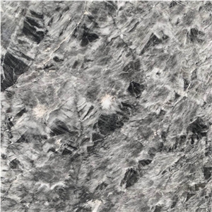 Natural Grey Snow Silver Fox Marble Slab Interior Decoration