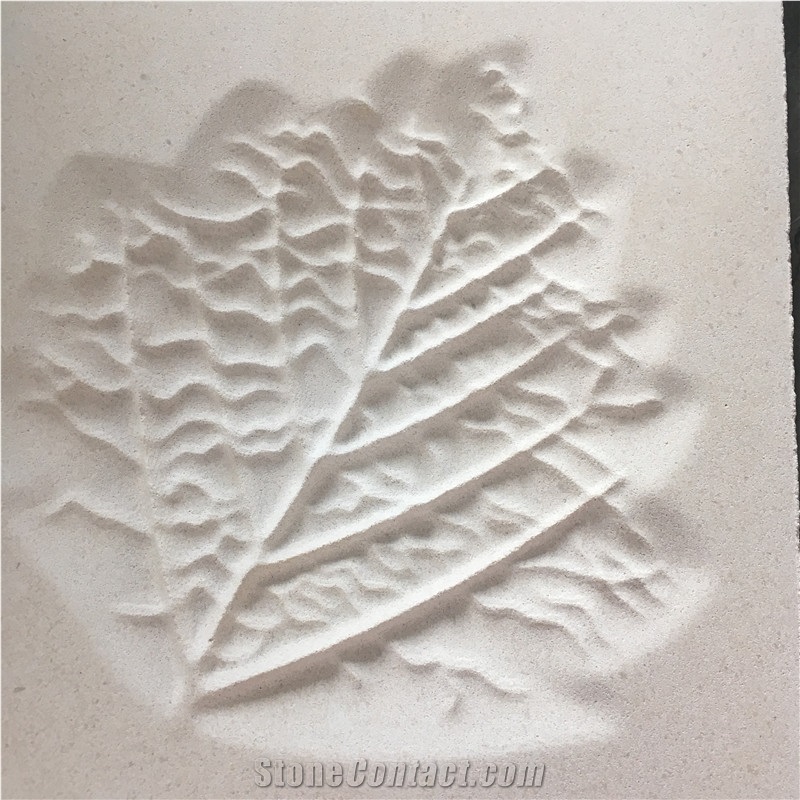 White Limestone Cnc Laser Carving