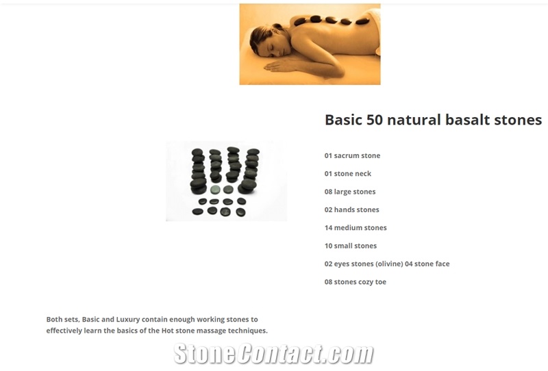 Andestones Natural Stones for Stone Massage, Hot Stone Massage
