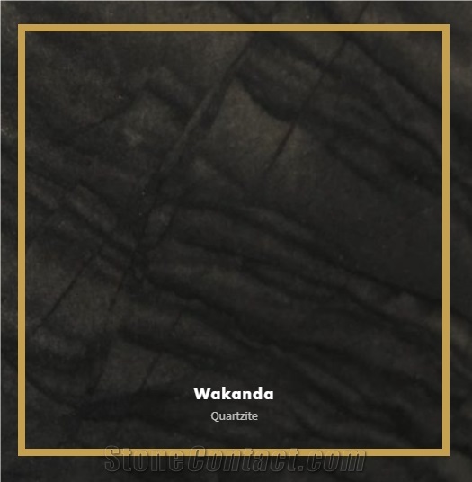 Wakanda Quartzite, Exotic Black Quartzite