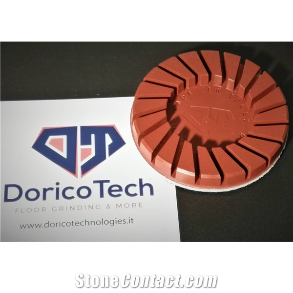 Disco Mars Red Velcro Backed Floor Grinding Disc for Granite